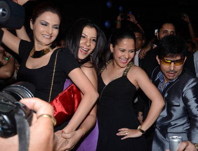 Monica Bedi, Sambhavna and KRK